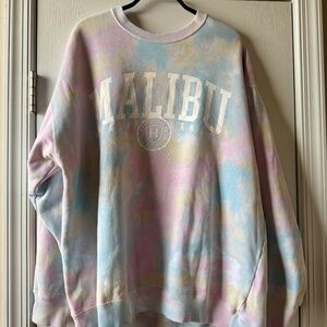 🌈 Hollister Malibu California Tie-Dye Sweatshirt – Size L
